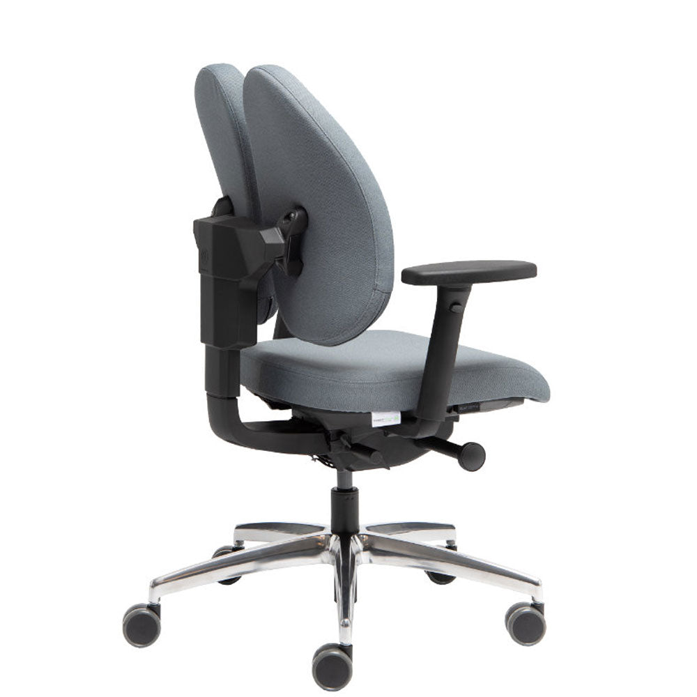 Wupperchair Muvback L6 | 4D Armlehnen | ergo Bürostuhl | geteilter Rücken & Sitzneige