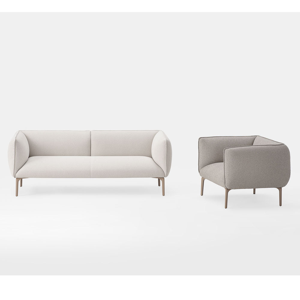 Kastel Klever Lounge 2-Sitzer Sofa – Design Loungesofa | Loungemöbel für moderne Kommunikationszonen