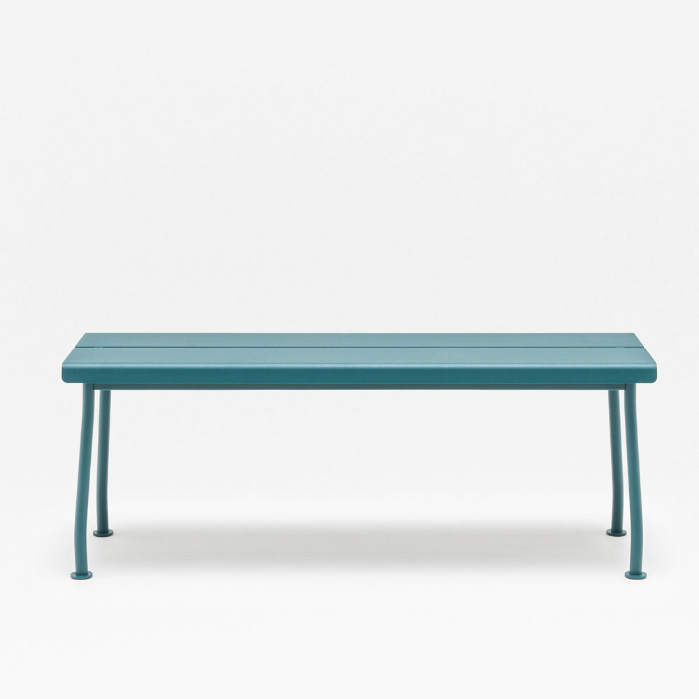 mdd Flaner Outdoor Bank | Sitzbank 120 cm | Wetterfest Metall | Design Outdoor Stühle