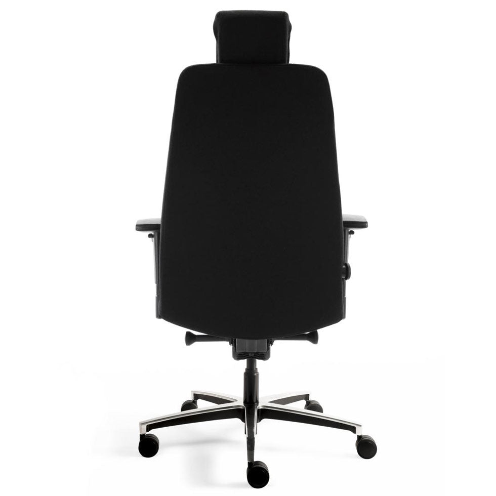 24 - Stunden Stuhl Ergosit - Ergonomischer Bürostuhl Stoff Mirage Schwarz - bis 200 KG - Auf Rechnung kaufen - Büromöbel Plus