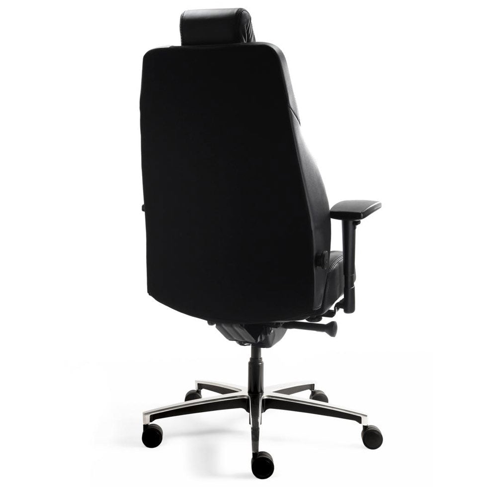 24 - Stunden Stuhl Ergosit - Ergonomischer Bürostuhl Stoff/Leder Schwarz - bis 200 KG - Auf Rechnung kaufen - Büromöbel Plus