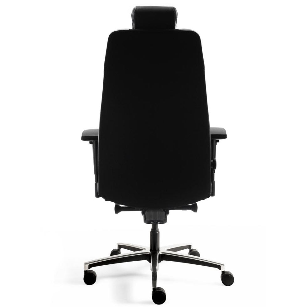 24 - Stunden Stuhl Ergosit - Ergonomischer Bürostuhl Stoff/Leder Schwarz - bis 200 KG - Auf Rechnung kaufen - Büromöbel Plus