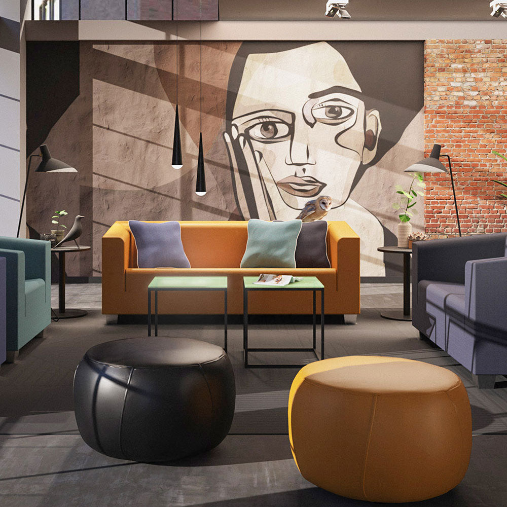 SMV Strew Hocker | Lounge Pouf | Sitzhocker Brandschutzzertifiziert | schwer entflammbar nach DIN 66084 p-a | B1