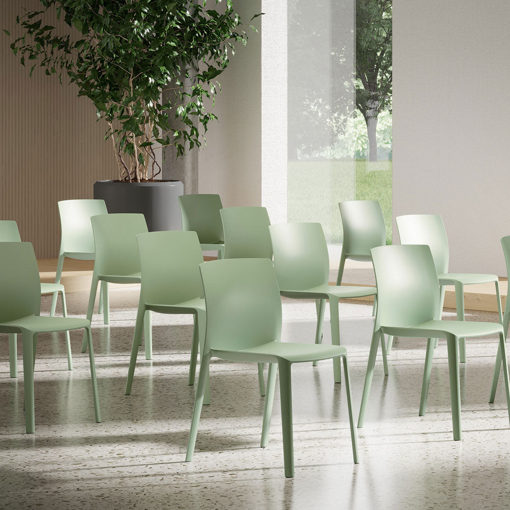 Kastel Klia KL1 + 2 Stapelstuhl | Kunststoffstuhl für Außenbereiche | Outdoorstuhl UV-beständig