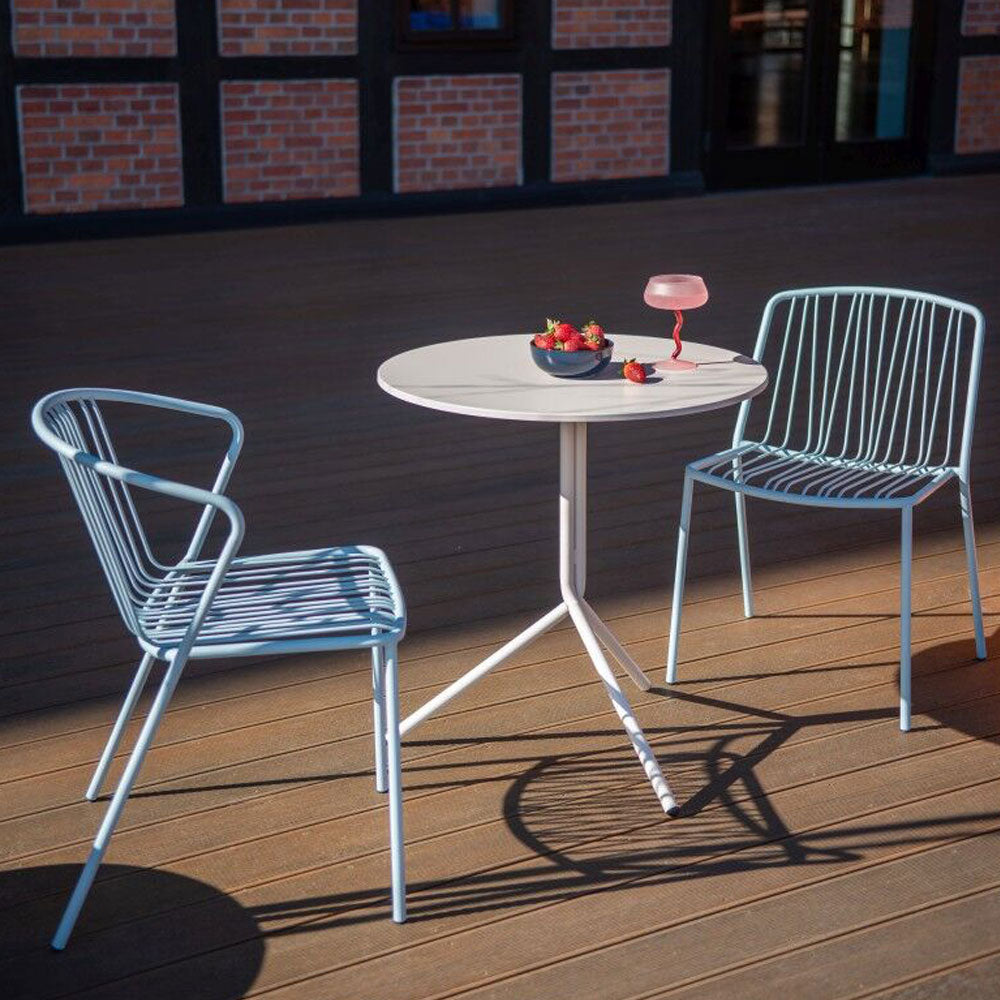 mdd Luna Outdoor-Tisch Ø 70cm | Design | Stabilität & Funktion für den Professionellen Einsatz | auf Rechnung bestellen