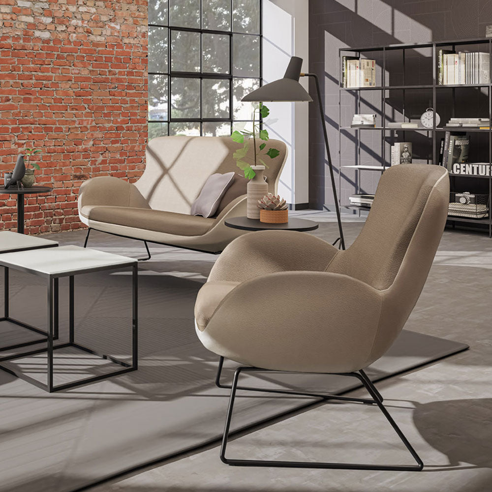 SMV Strew Hocker | Lounge Pouf | Sitzhocker Brandschutzzertifiziert | schwer entflammbar nach DIN 66084 p-a | B1