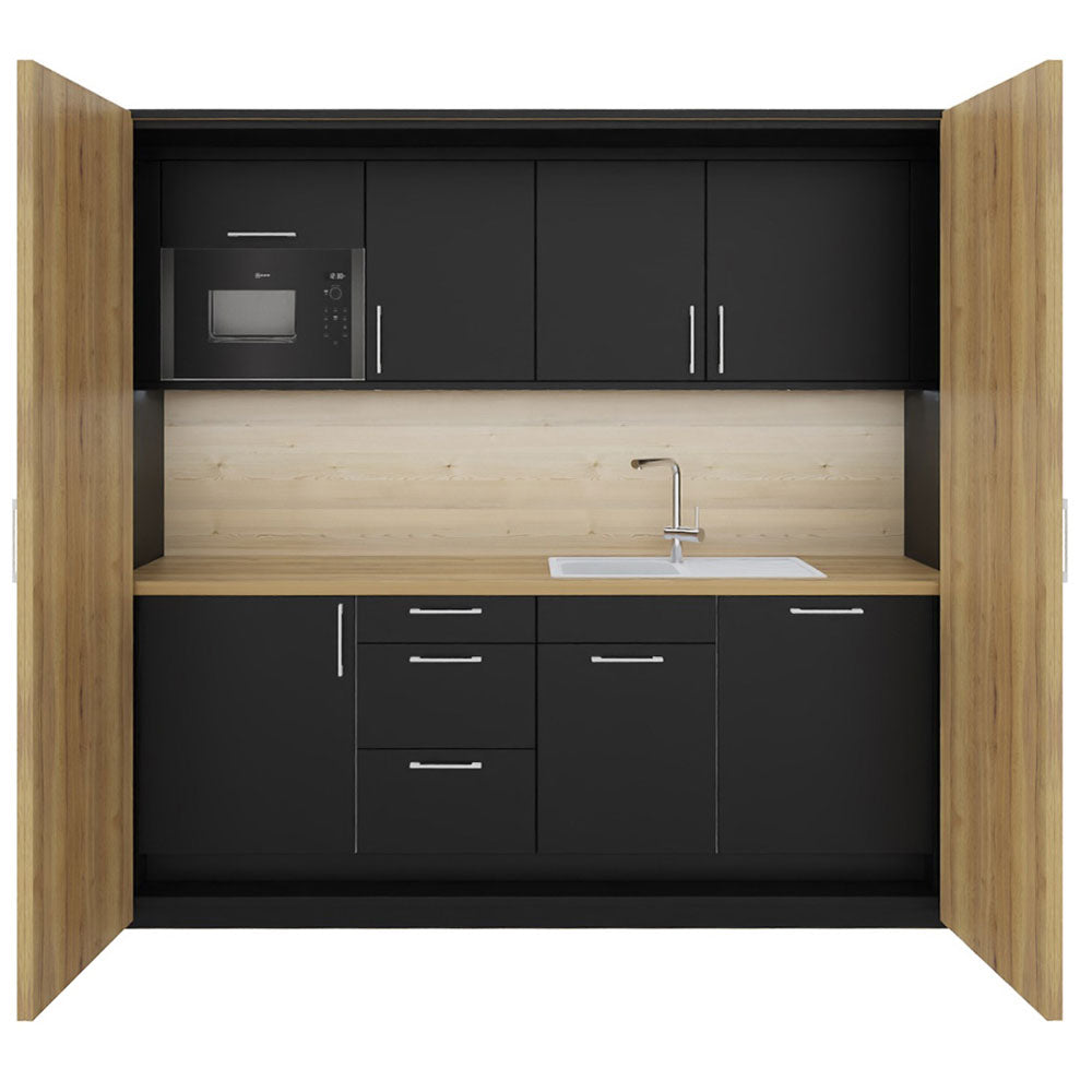 POP UP KITCHEN - fm Büromöbel – Verschließbare Büroküche für moderne Arbeitswelten - auf Rechnung bestellen