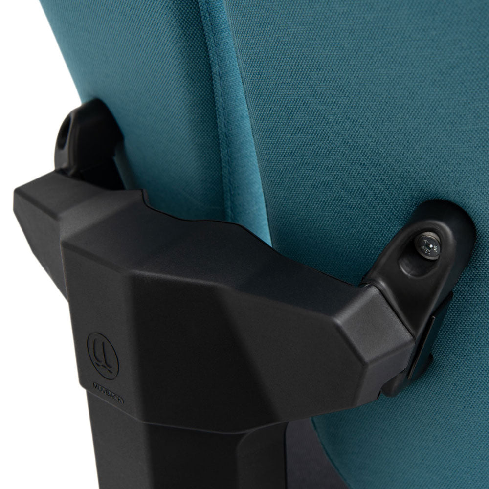Wupperchair Muvback L6 | 4D Armlehnen | ergo Bürostuhl | geteilter Rücken & Sitzneige