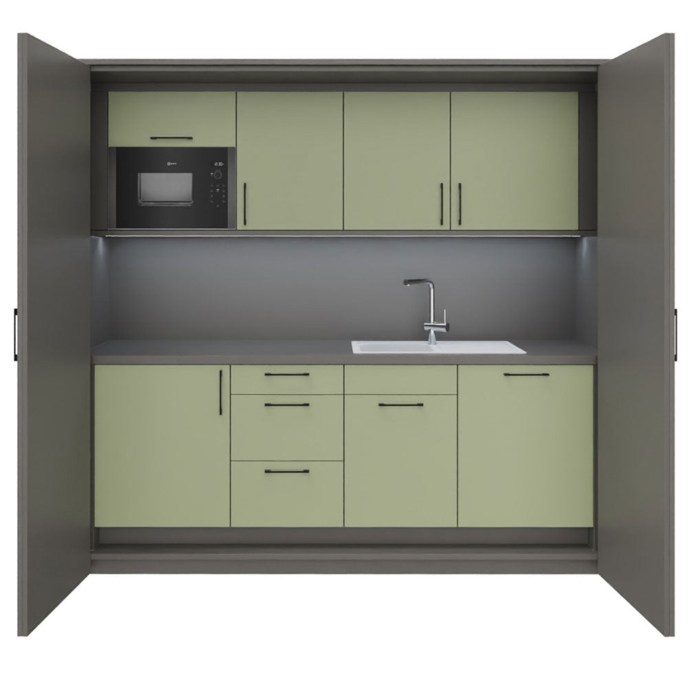 POP UP KITCHEN - fm Büromöbel – Verschließbare Büroküche