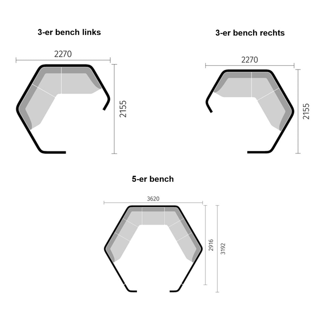 Sedus se:hive circle | Loungesofa |  Modulares Raum-in-Raum System mit Bench