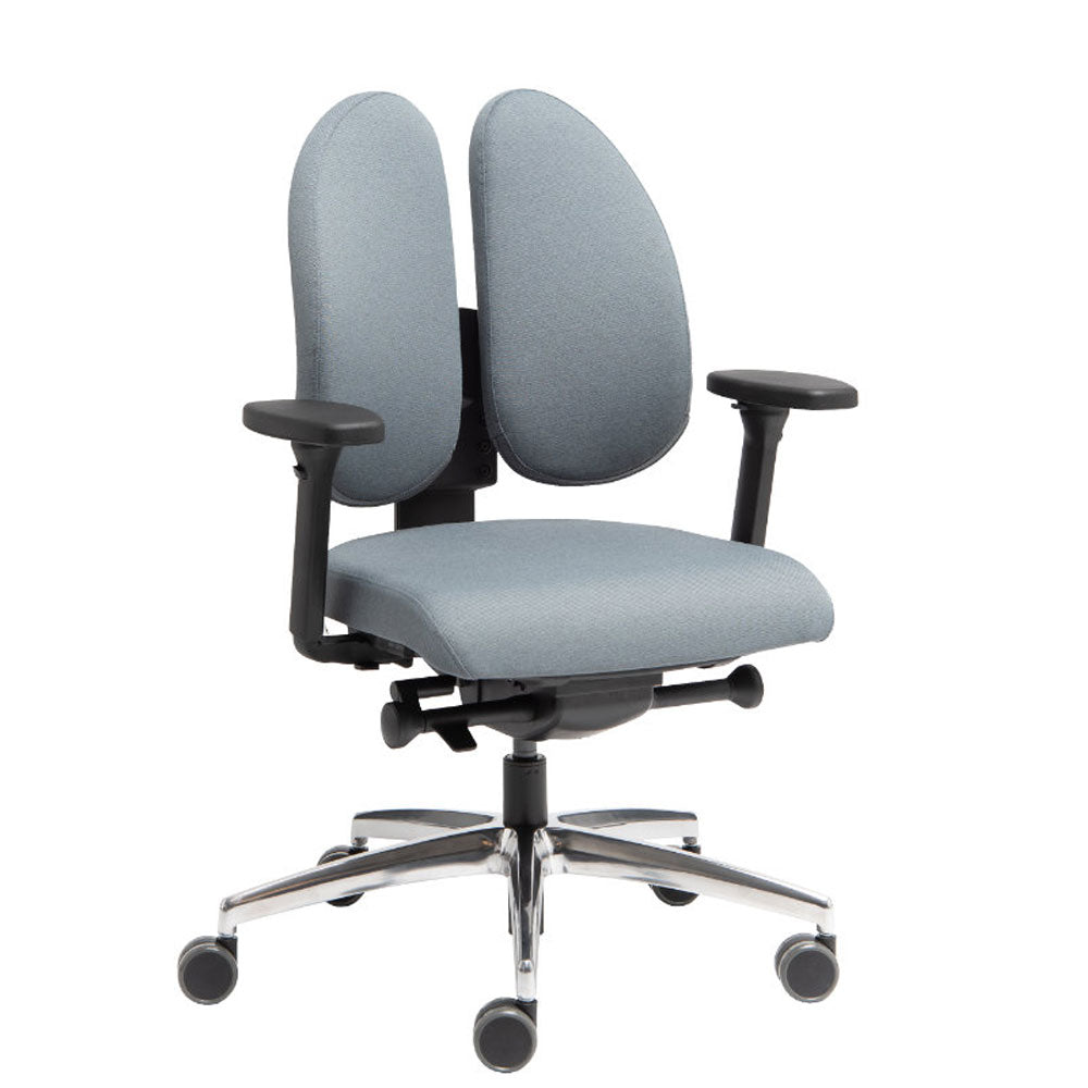 Wupperchair Muvback L6 | 4D Armlehnen | ergo Bürostuhl | geteilter Rücken & Sitzneige