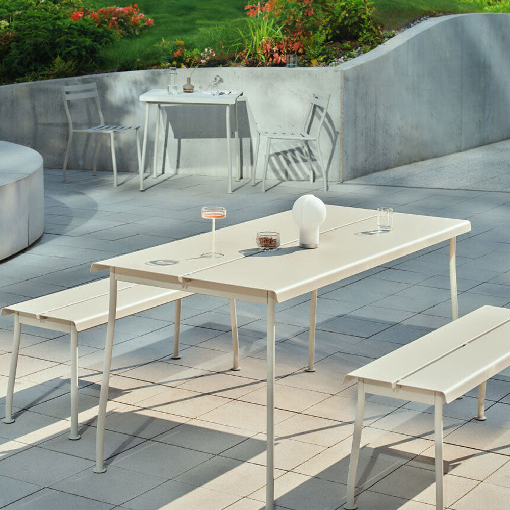mdd Flaner Outdoor Bank | Sitzbank 120 cm | Wetterfest Metall | Design Outdoor Stühle