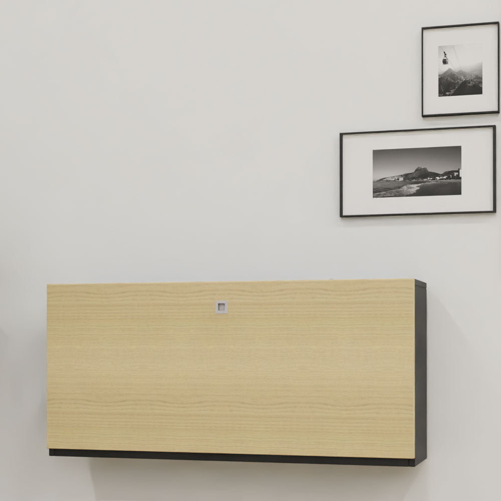 Reiss Wandschreibtisch klappbar | Platz für 2 Monitore | Schreibtisch - 115cm breit - viel Platz
