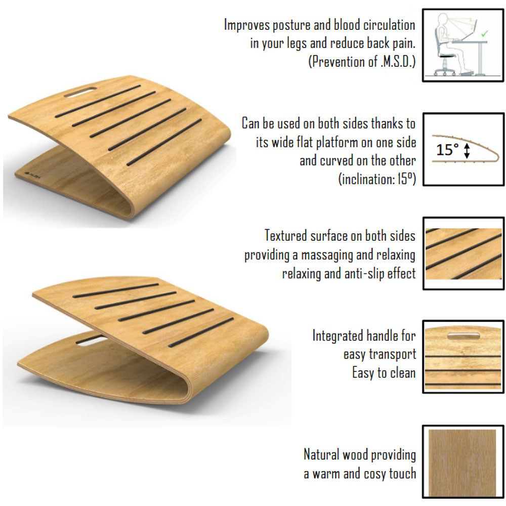 YOS Fußstütze – Ergonomisch & Designorientiert für Homeoffice, Büro & Flex Office | Jetzt auf Rechnung