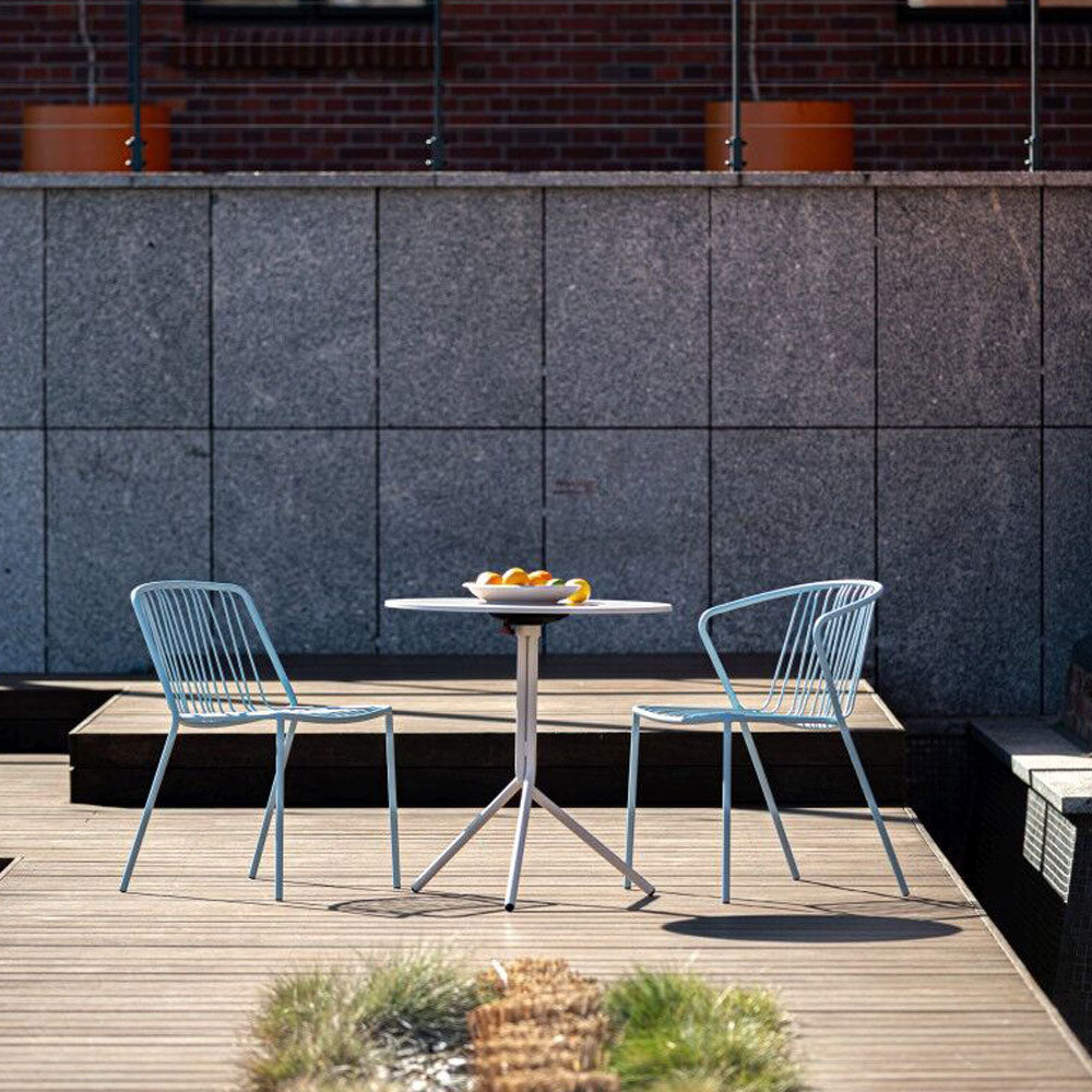 mdd Luna Outdoor-Tisch Ø 70cm | Design | Stabilität & Funktion für den Professionellen Einsatz | auf Rechnung bestellen