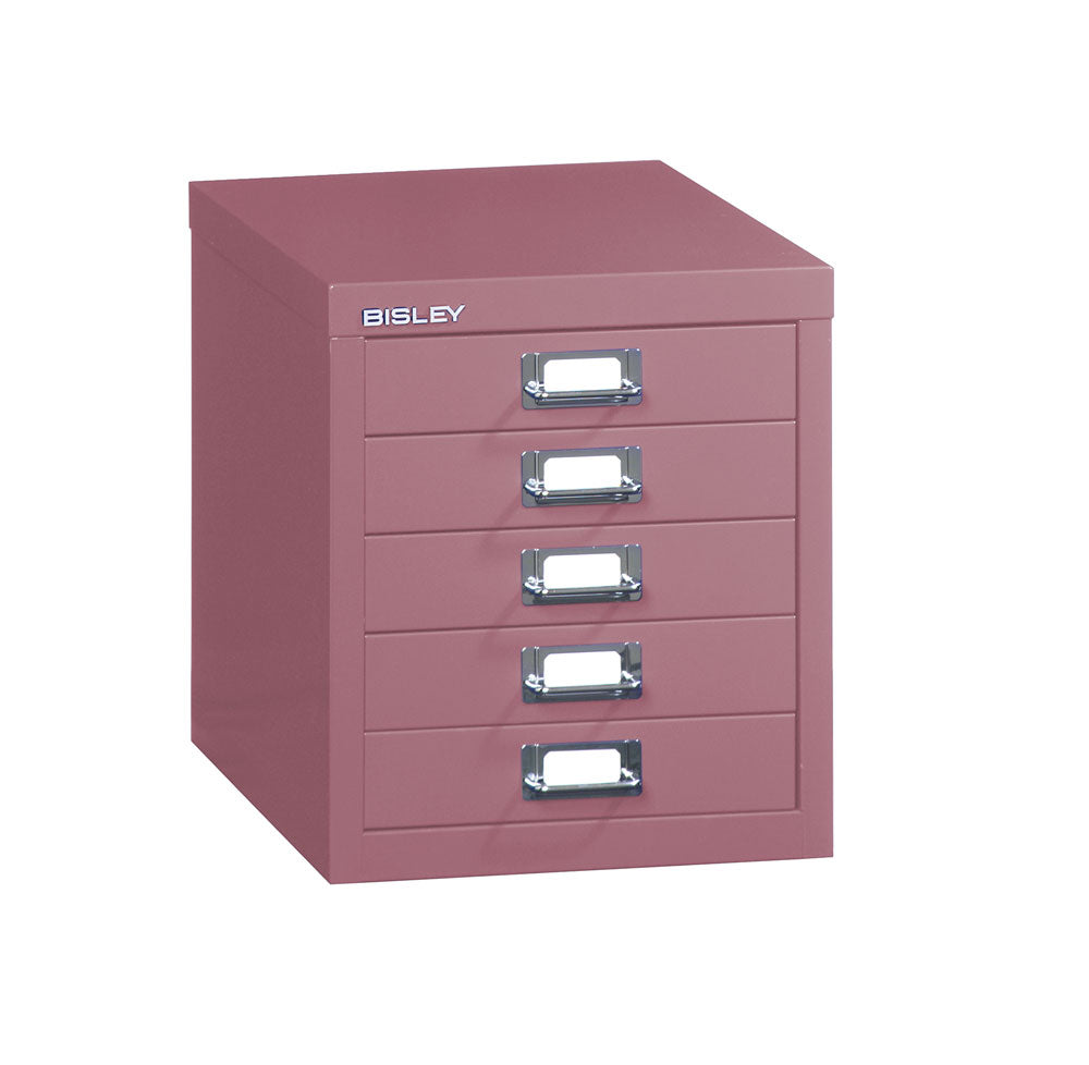 Rosy Brown Bisley MultiDrawer™ L125 - 5 Schubladen - Gesamthöhe 325 mm - DIN A4 - Alle Farben - jetzt auf Rechnung bestellen 601-pink-bisley-multidrawer-bueromoebel-plus-weiss-schwarz-blau-schubladenschrank-metall-MultiDrawer_118_CloseUp_10.jpg Büromöbel Plus