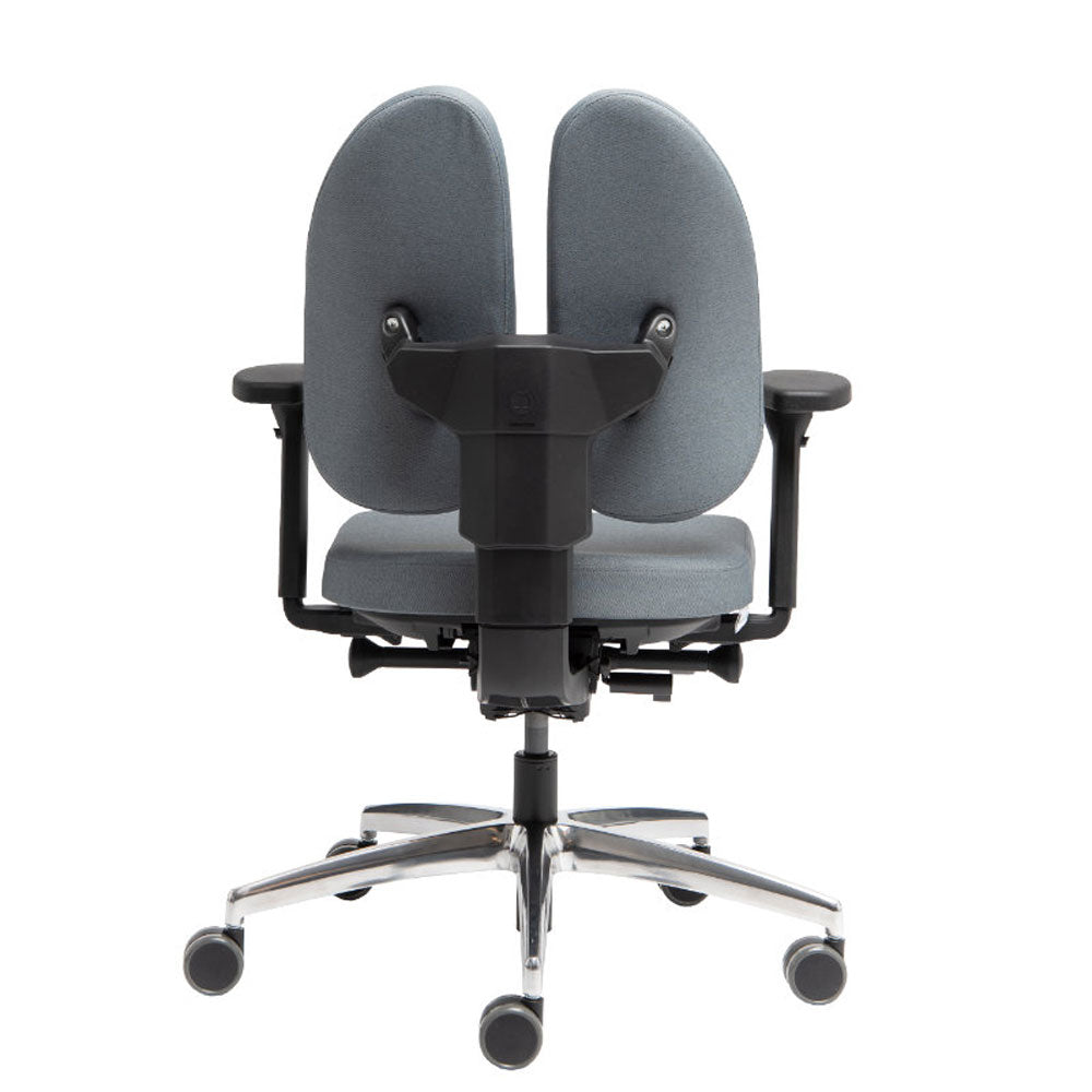 Wupperchair Muvback L6 | 4D Armlehnen | ergo Bürostuhl | geteilter Rücken & Sitzneige