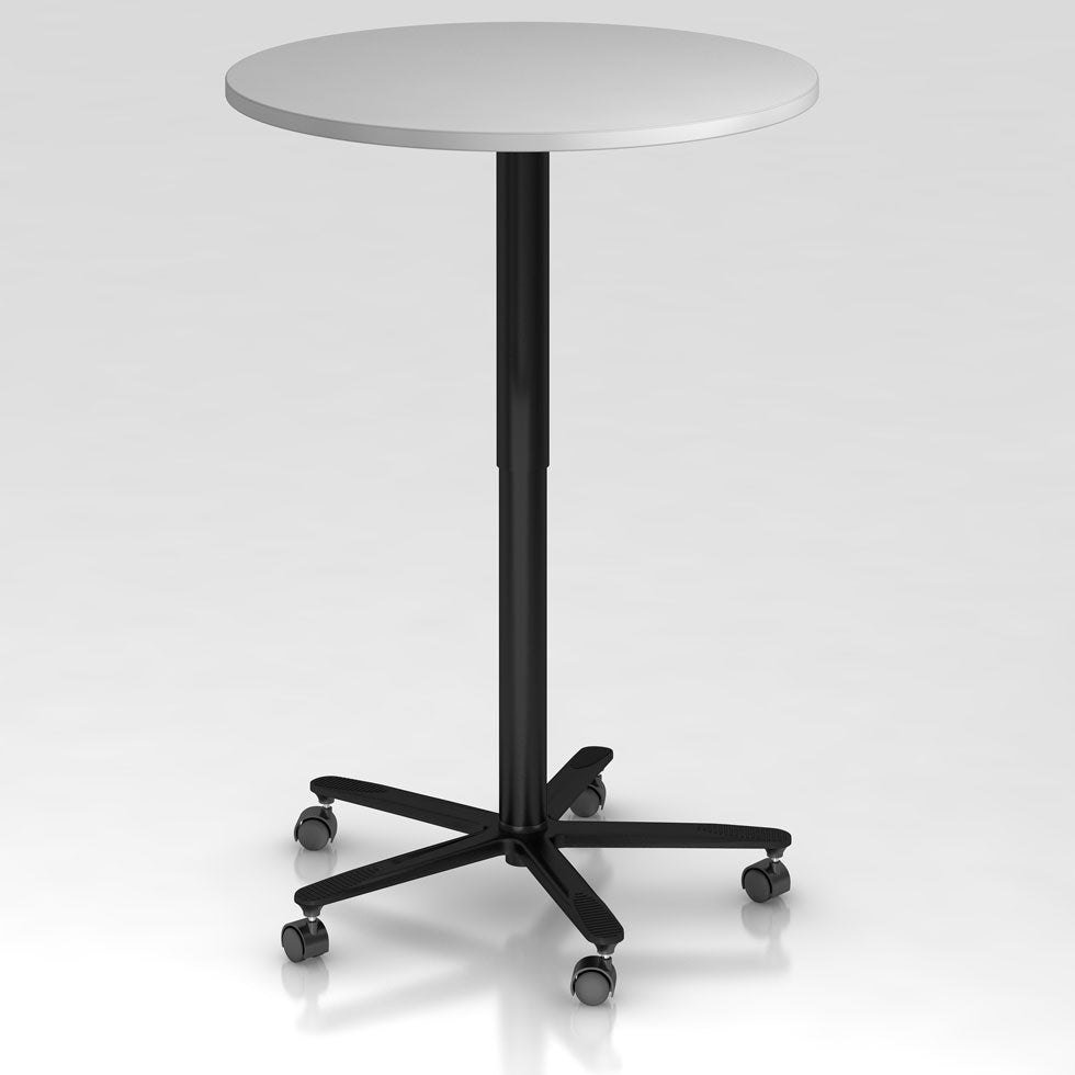 7.1-säulentisch-büromöebel plus-hubsäulentisch-tisch höhenverstellbar-Meetingtisch-Meetingpoint-made in germany-leasing-schwarz
