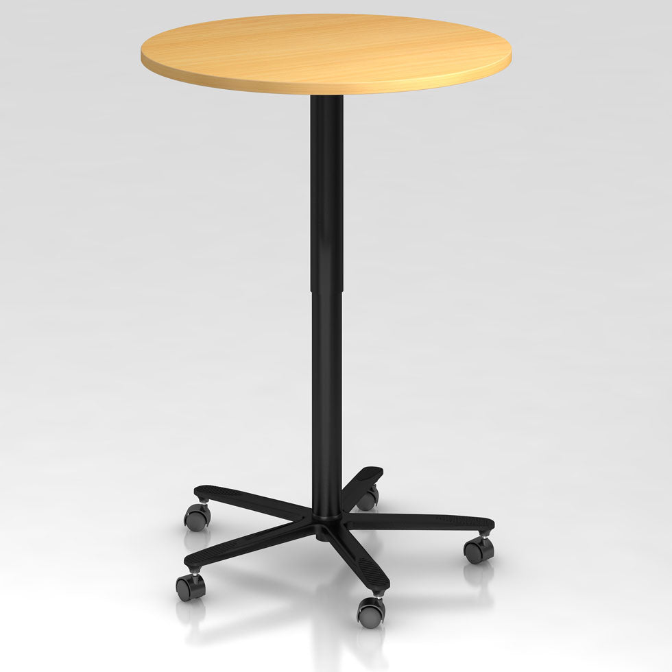 7.2-säulentisch-büromöebel plus-hubsäulentisch-tisch höhenverstellbar-Meetingtisch-Meetingpoint-made in germany-leasing-schwarz