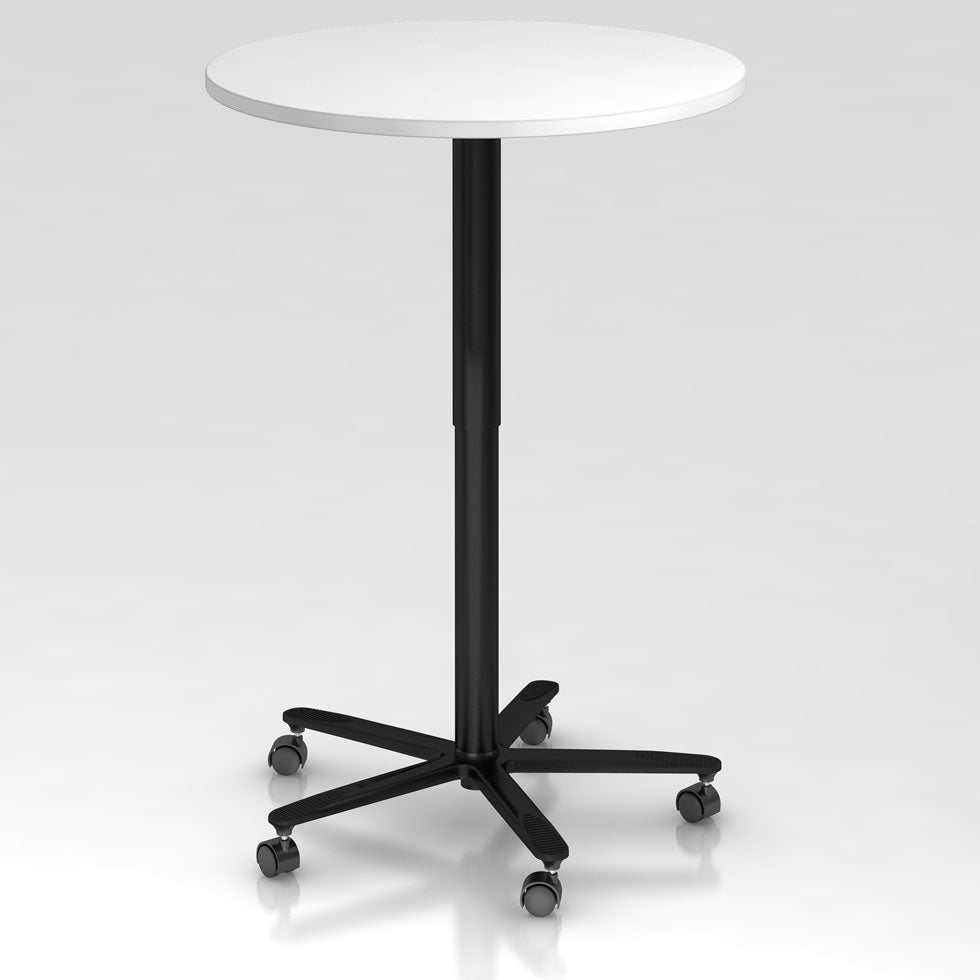 7.4-säulentisch-büromöebel plus-hubsäulentisch-tisch höhenverstellbar-Meetingtisch-Meetingpoint-made in germany-leasing-schwarz-weiß