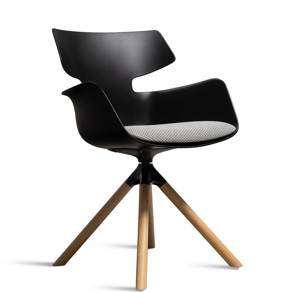 Wiesner Hager bloum | Farbe Schwarz | Besucherstuhl | Konferenzstuhl | Design Sessel