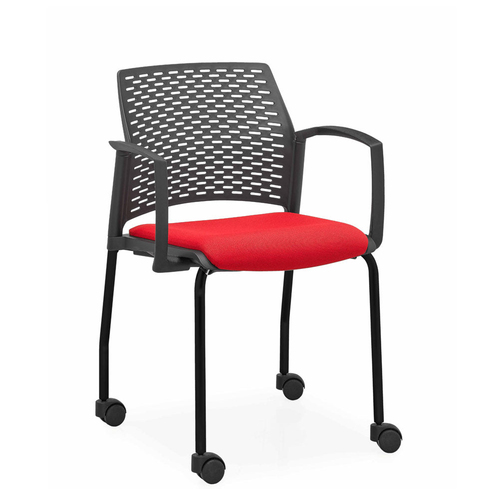 Light Pink Drehstuhl PLUS 2 mit Sitzpolster und Rollen - Multifunktionaler Bürostuhl - Stapelbar - Auf Rechnung kaufen Besucherstuhl-konferenzstuhl-stapelstuhl-reihenstuhl-schwarz-armlehne-bueromoebel-plus-schwarz-drehstuhl-konferentisch-schulung-seminarrollen-rot-Kopie.jpg Büromöbel Plus