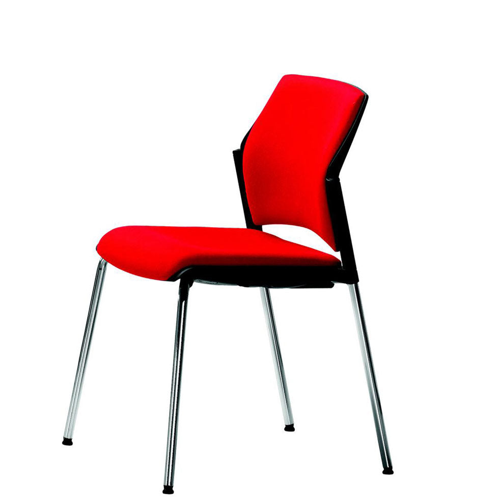 Red Besucherstuhl Stapelstuhl Kunststoff 4-Fuß PLUS 2 mit Sitz- & Rückenpolster - Höchste Qualität - Jetzt auf Rechnung kaufen Besucherstuhl-konferenzstuhl-stapelstuhl-reihenstuhl-schwarz-armlehne-bueromoebel-plus-stapelbar-4-fuss.jpg Büromöbel Plus