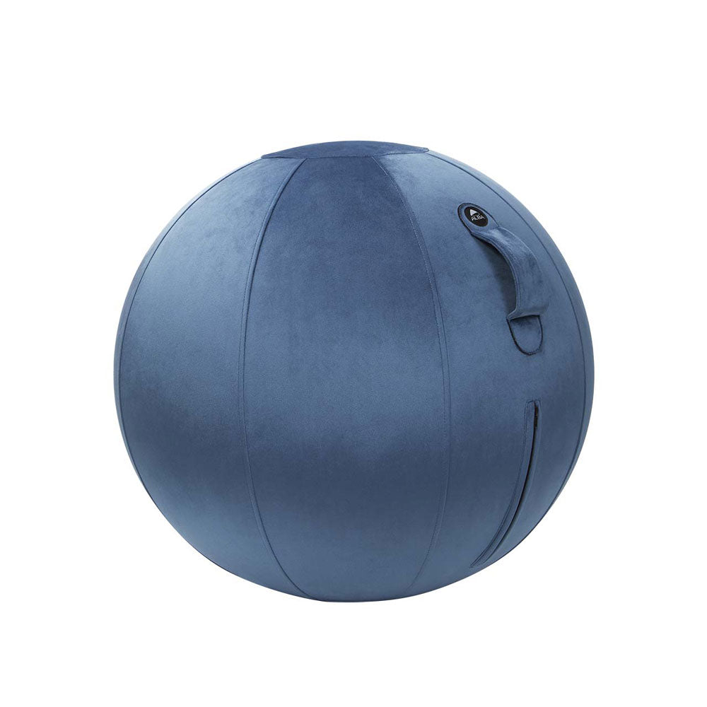 YOS Ergonomischer Sitzball Ø 65 cm | Samtstoff | Aktives Sitzen & Fitness | Sitzball