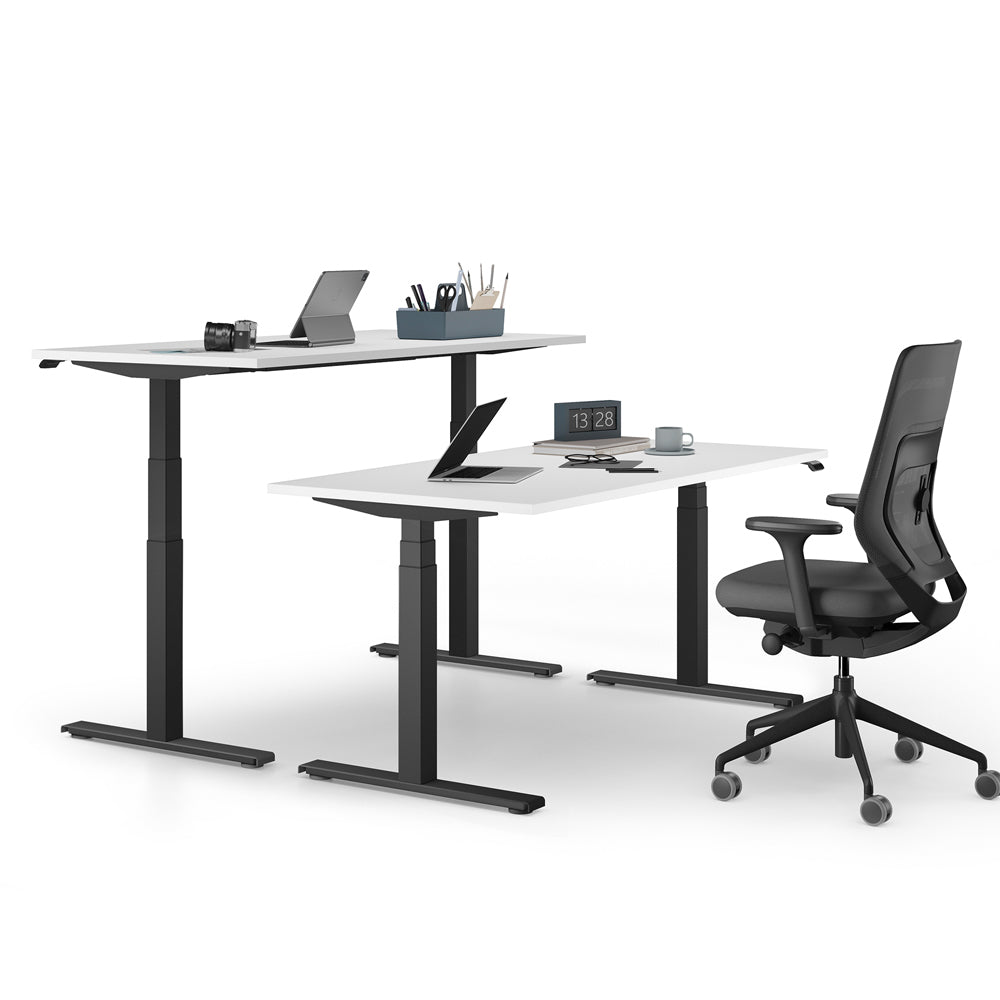 Schreibtisch höhenverstellbar Profi - schnell geliefert - 65 bis 130 cm Arbeitshöhe- 20 Farben - auf Rechnung kaufen🇩🇪