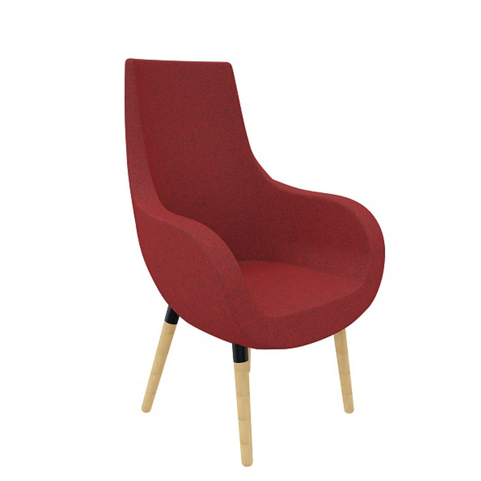 Brown Lounge Sessel Pirum mit hohem Rücken- hochwertiger Wollbezug Fenice - Made in Germany - Jetzt Rechnung kaufen Lounge-sessel-stuhl-polstuhl-pirum-bueromoebel-plus-wohnzimmer-softseating-weinrot-hoch.jpg FM Büromöbel