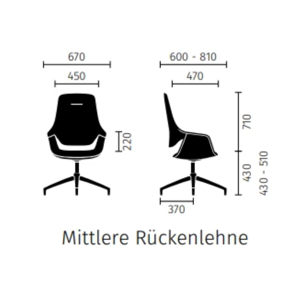 sedus se:mission | Konferenzstuhl mittelhoch | Besucherstuhl | viele Farben | auf Rechnung kaufen