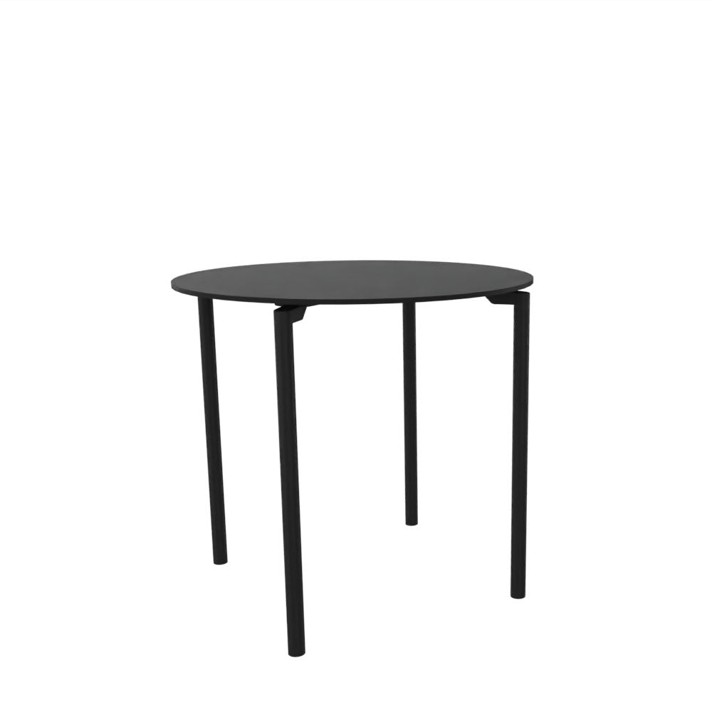 SMV 4Ben Bistrotisch Rund | Beistelltisch Besprechungstisch Indoor & Outdoor | Brandschutzzertifiziert | schwer entflammbar nach DIN 66084 p-a / B1