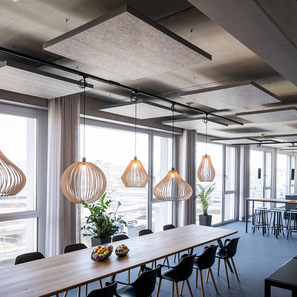 Schallsauger Frameless Sky eckig Akustik Deckensegel | Schallabsorber Decke | Akustik Segel