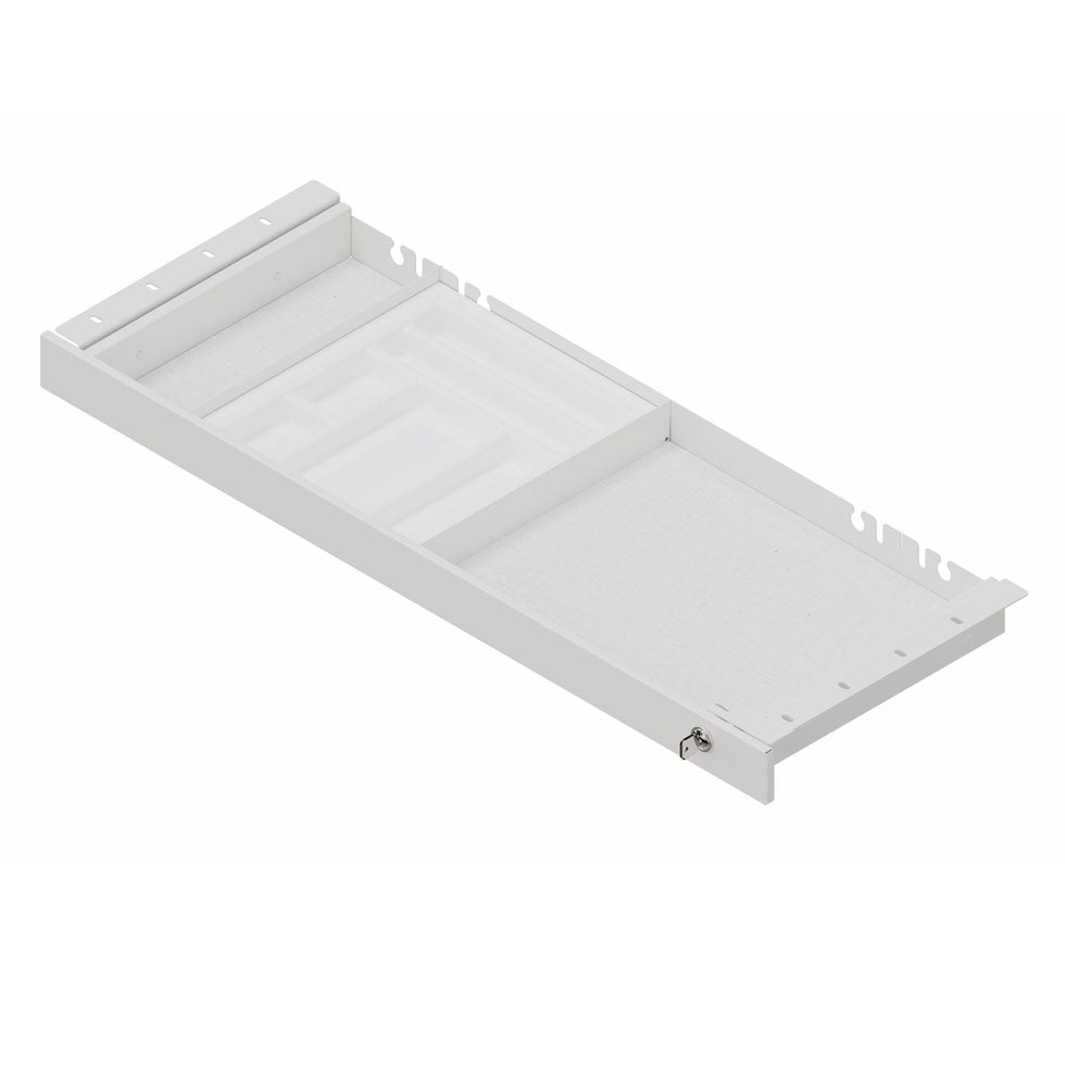 Unterbauschublade-breit-abschließbar-büromöbel plus-weiß-metall-lang-design