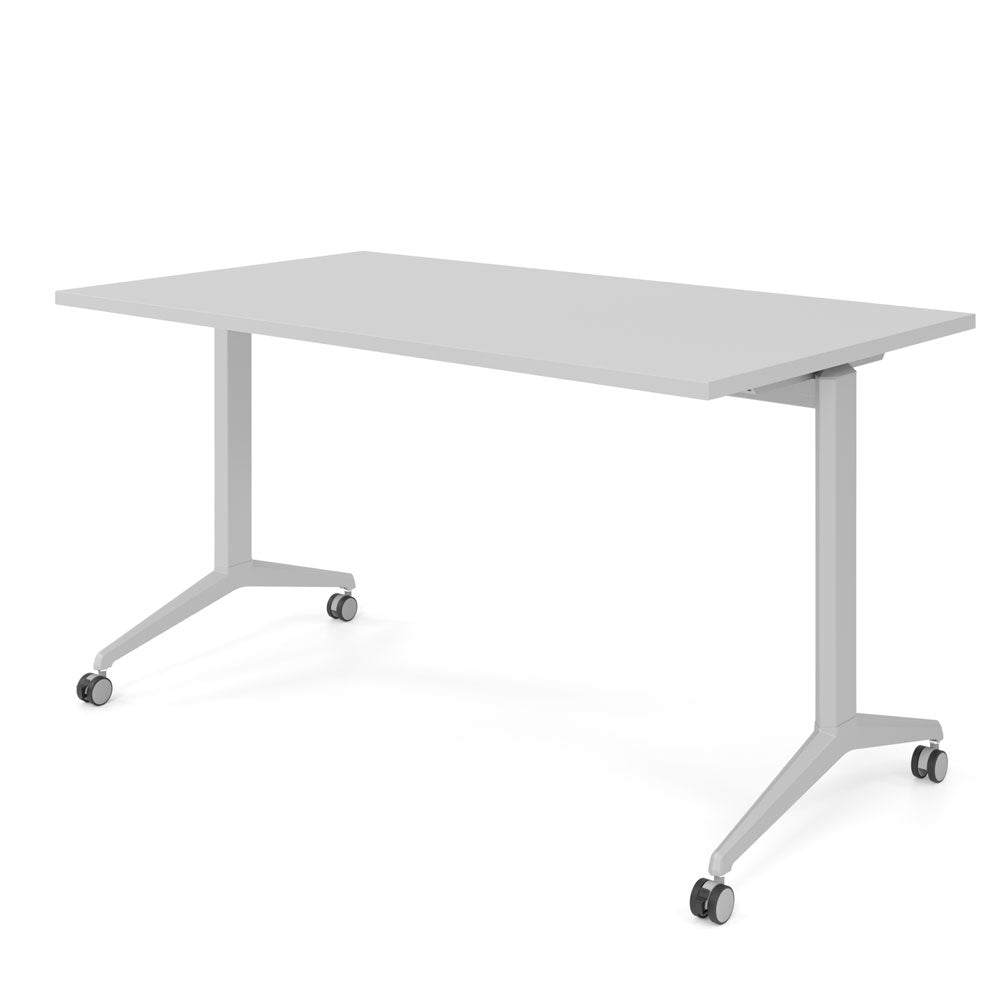 YOS Schreibtisch klappbar Pure - Klapptisch auf Rollen - 120-180 x 80 cm