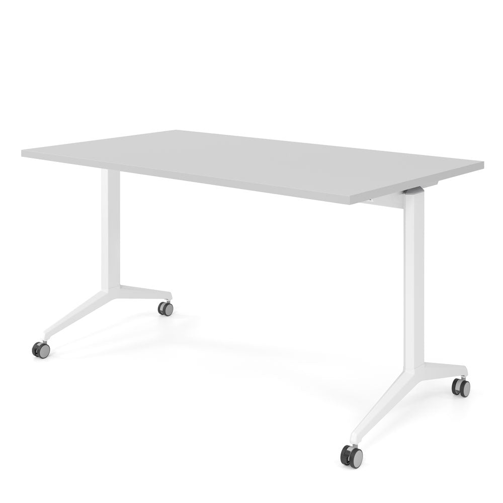 YOS Schreibtisch klappbar Pure - Klapptisch auf Rollen - 120-180 x 80 cm