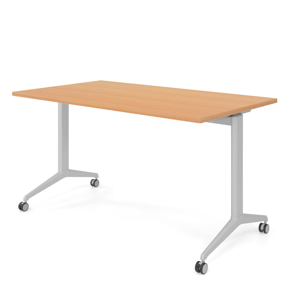 YOS Schreibtisch klappbar Pure - Klapptisch auf Rollen - 120-180 x 80 cm
