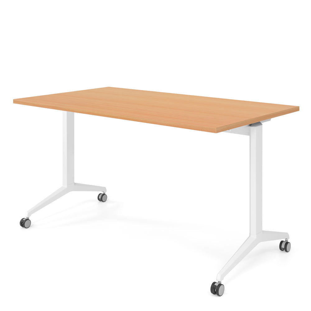 YOS Schreibtisch klappbar Pure - Klapptisch auf Rollen - 120-180 x 80 cm