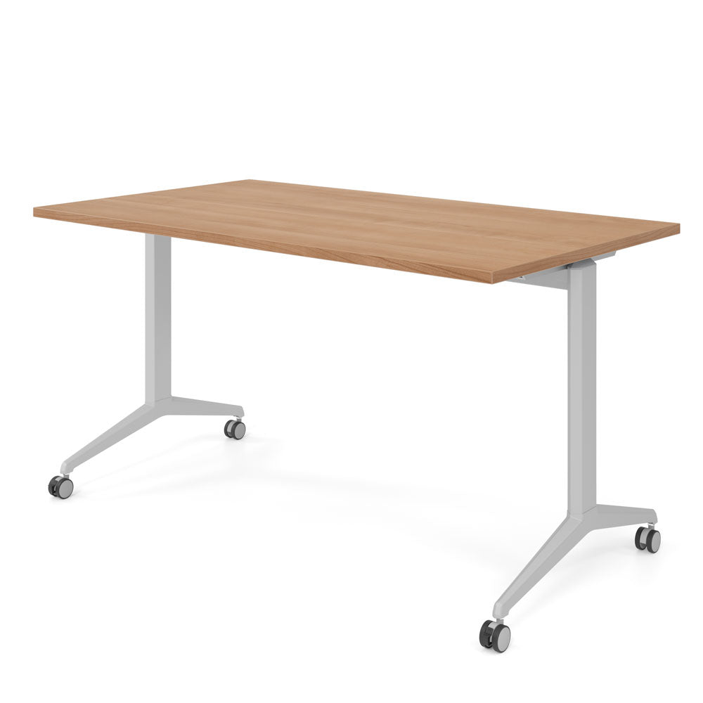 YOS Schreibtisch klappbar Pure - Klapptisch auf Rollen - 120-180 x 80 cm