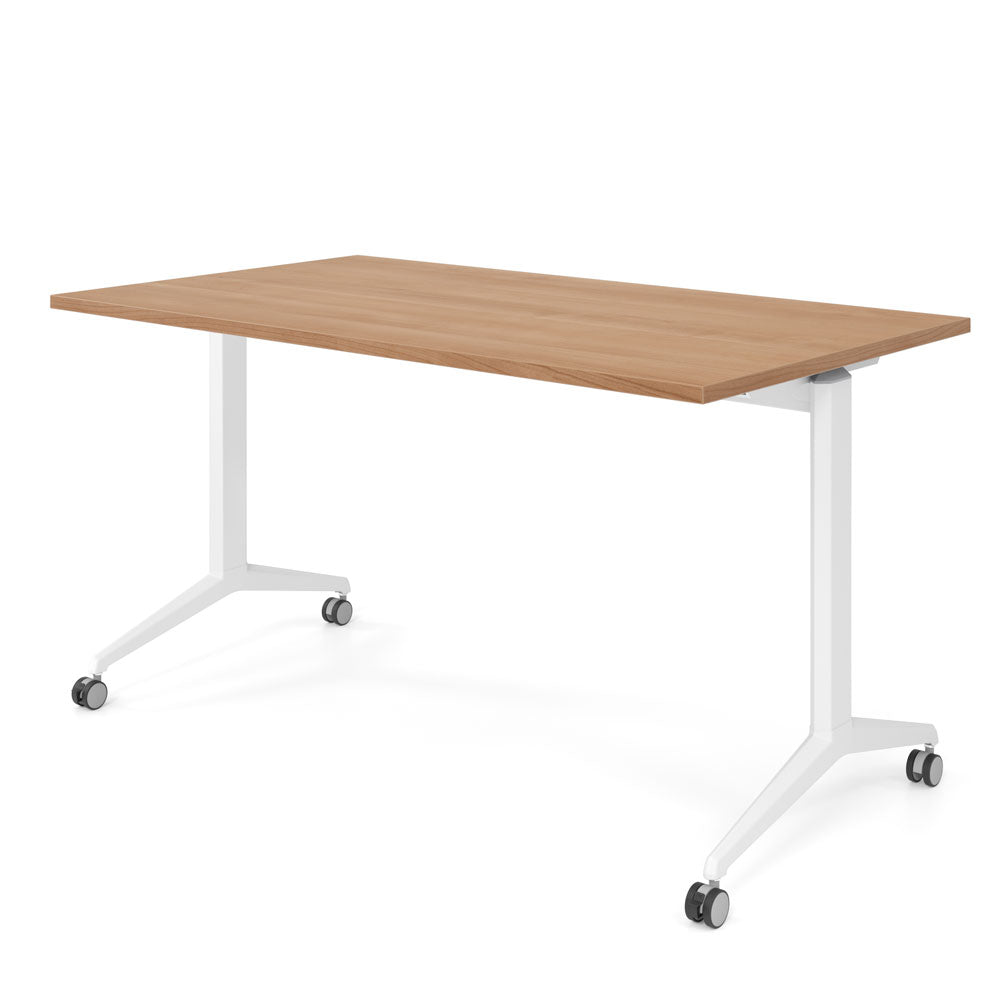 YOS Schreibtisch klappbar Pure - Klapptisch auf Rollen - 120-180 x 80 cm