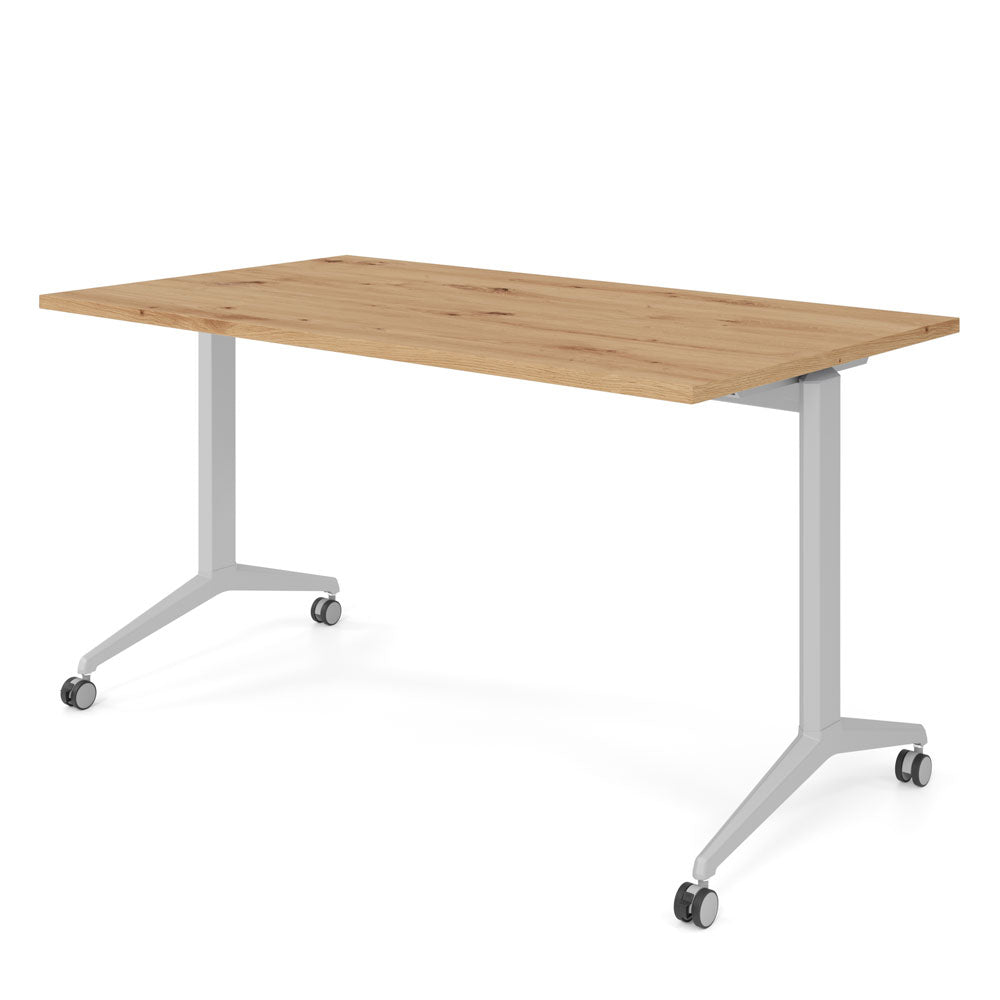 YOS Schreibtisch klappbar Pure - Klapptisch auf Rollen - 120-180 x 80 cm