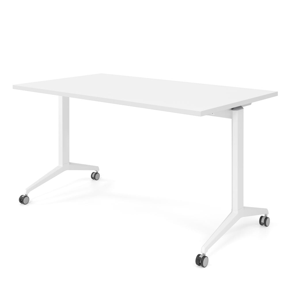 YOS Schreibtisch klappbar Pure - Klapptisch auf Rollen - 120-180 x 80 cm