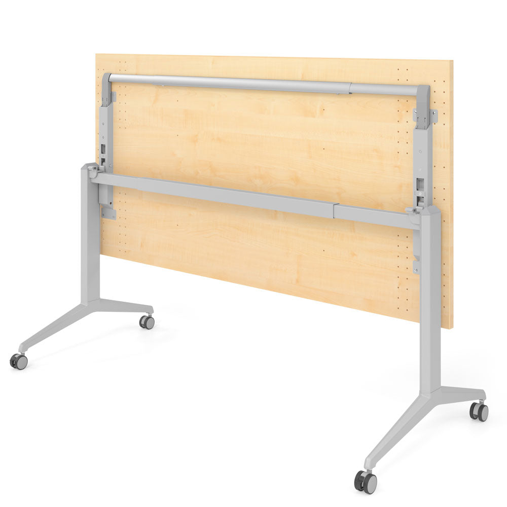 YOS Schreibtisch klappbar Pure - Klapptisch auf Rollen - 120-180 x 80 cm
