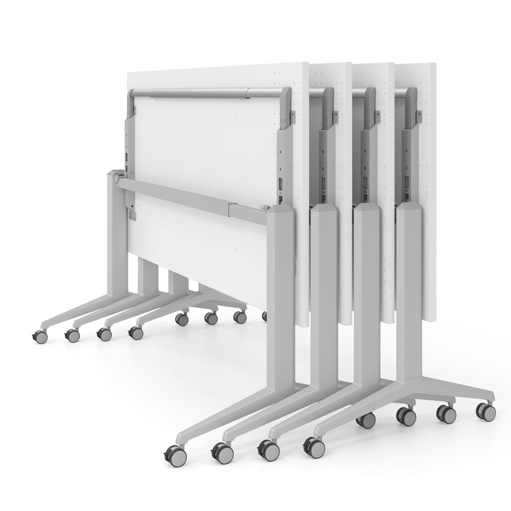 YOS Schreibtisch klappbar Pure - Klapptisch auf Rollen - 120-180 x 80 cm