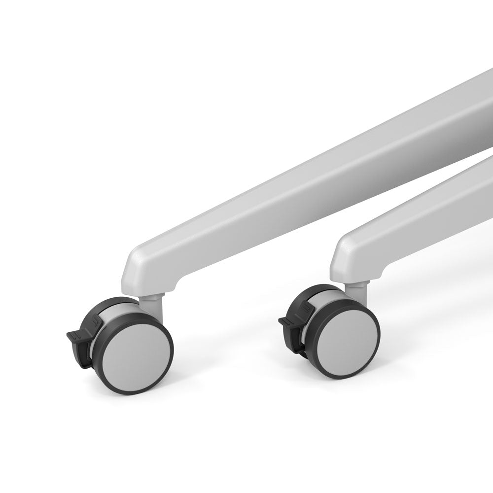 YOS Schreibtisch klappbar Pure - Klapptisch auf Rollen - 120-180 x 80 cm