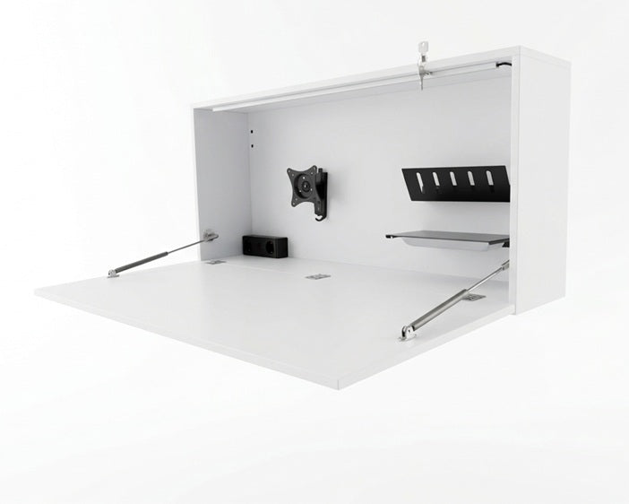 Reiss Wandschreibtisch klappbar | Platz für 2 Monitore | Schreibtisch - 120cm breit - viel Platz