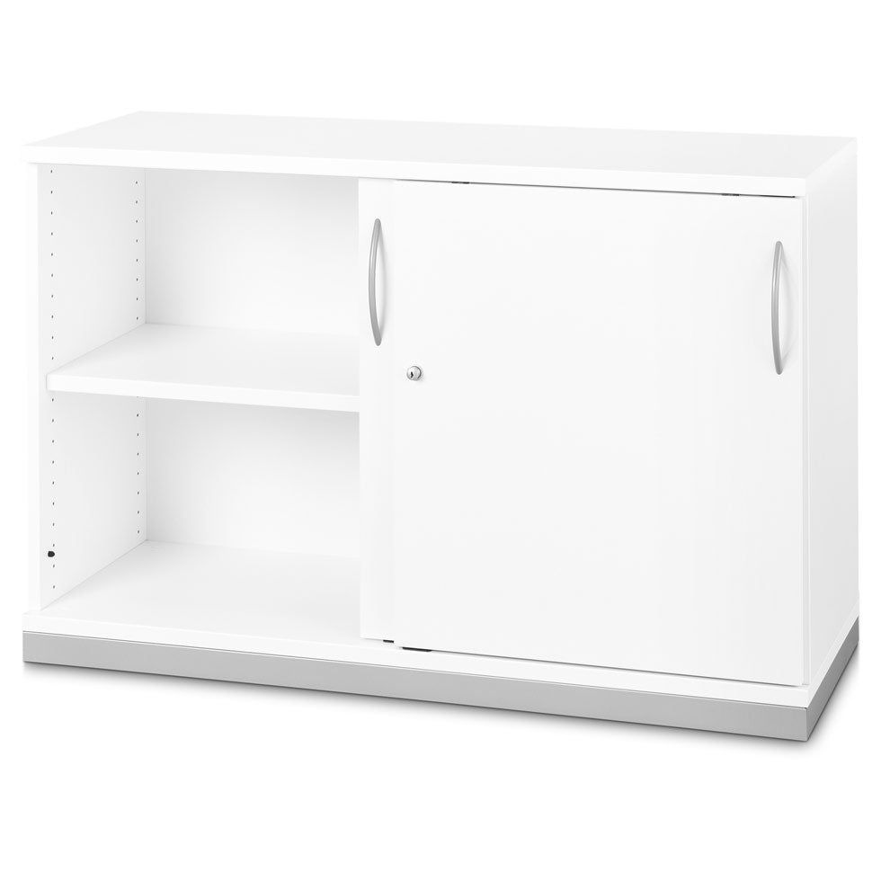 Aktenschrank Schiebetürenschrank 1200 mm breit 2OH/3OH + Schrankserie Profi + in 10 Tagen geliefert - Büromöbel Plus