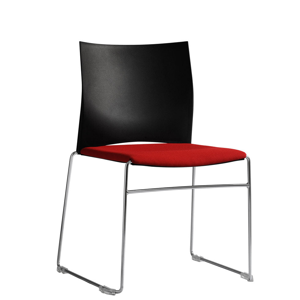 Dark Slate Gray Besucherstuhl PLUS 4 - Kufenstuhl - Stuhl mit Sitzpolster - Reihenverbindbar - Stapelbar - Auf Rechnung kaufen besucherstuhl-stapelstuhl-seminarstuhl-polsterstuhl-kufenstuhl-bueromoebel-plus-beides-gestell-schwarz-Besucherstuhl1.jpg Büromöbel Plus