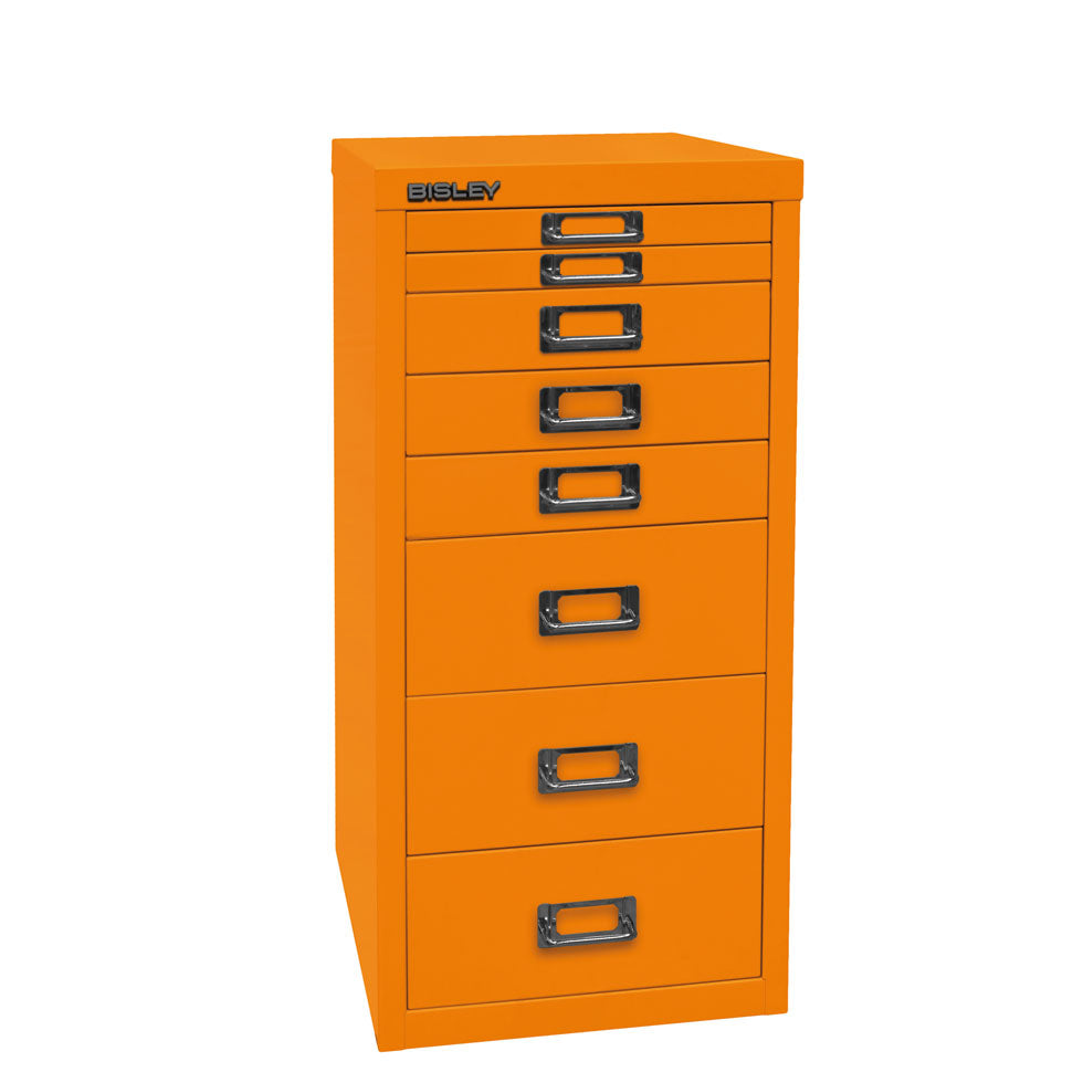Dark Orange Bisley MultiDrawer™, L298 - 8 Schubladen - Gesamthöhe 590 mm, DIN A4 - alle Farben jetzt auf Rechnung bestellen bisley-multidrawer-bueromoebel-plus-weiss-schwarz-blau-schubladenschrank-metall-MultiDrawer-orange.jpg Bisley