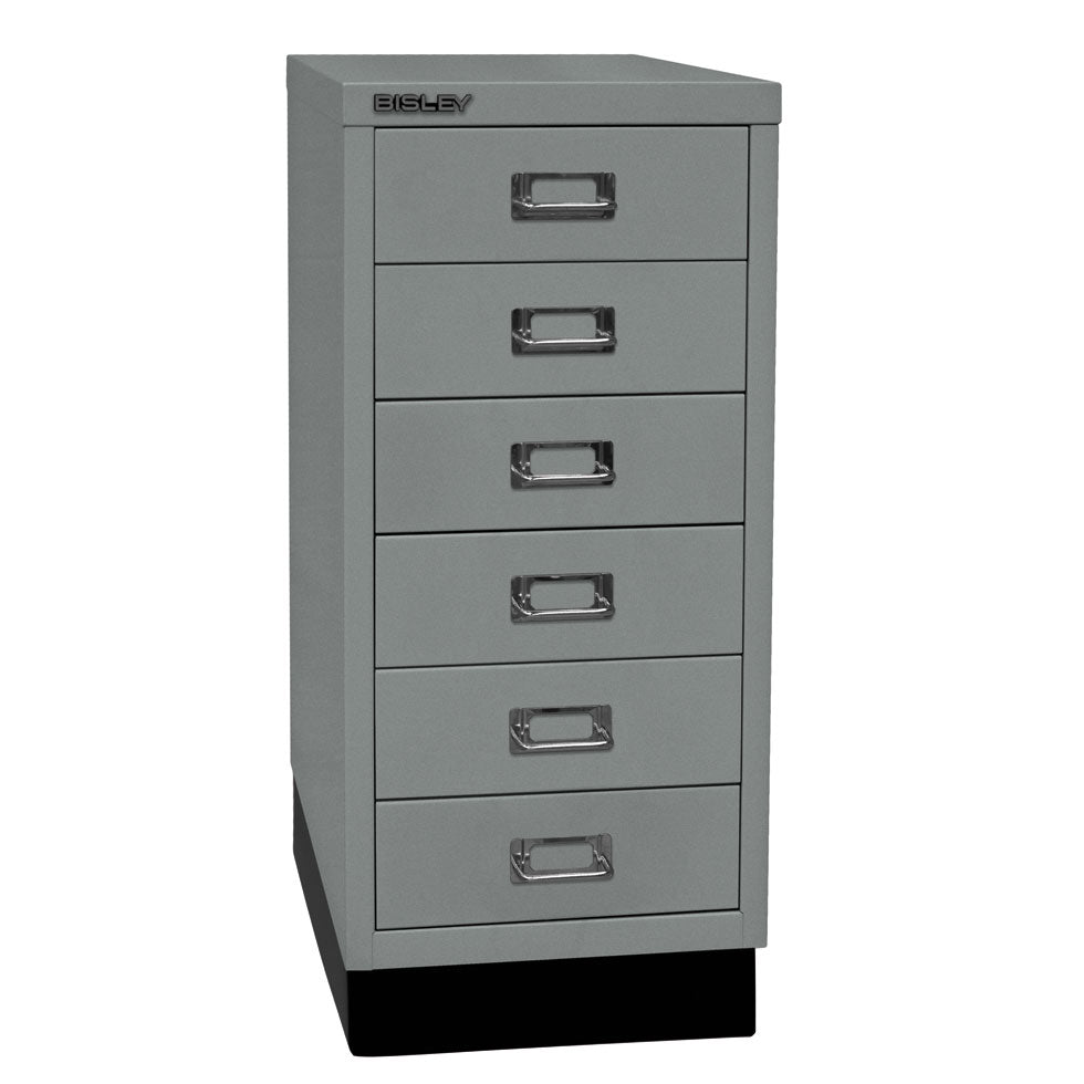 Bisley MultiDrawer™ L296S - 6 Schubladen und Sockel - Gesamthöhe 670 mm - DIN A4 - alle Farben jetzt auf Rechnung bestellen - Büromöbel Plus